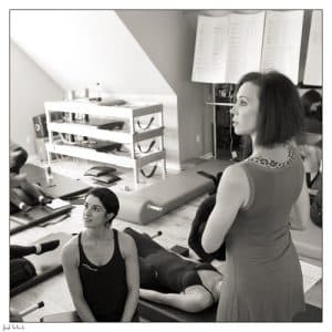 Teaching moment at the studio