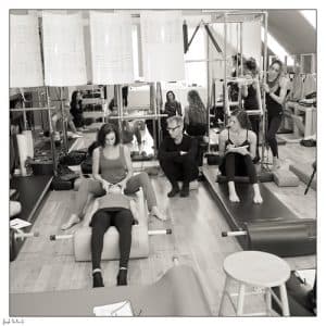 Teaching moment at the studio