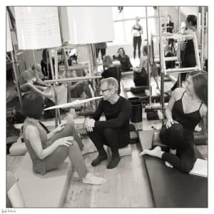 Teaching moment at the studio