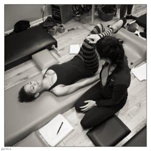 Teaching moment at the studio